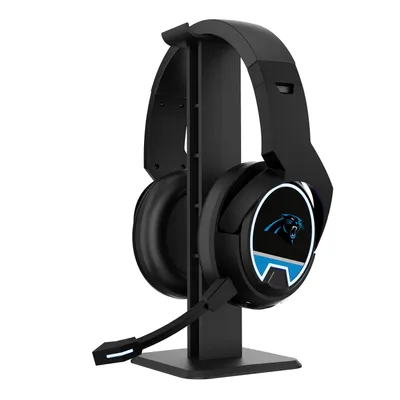 Carolina Panthers Logo Wireless Bluetooth Gaming Headphones & Stand