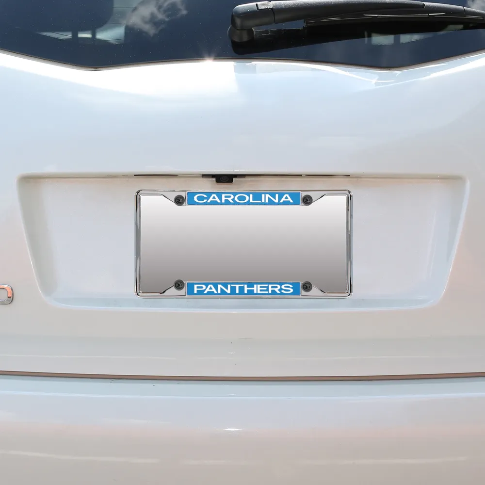 Carolina Panthers State Shape Acrylic Metallic Auto Emblem