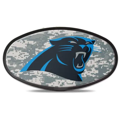 Carolina Panthers Plastic Oval Fixed 2" Digi Camo Hitch Receiver