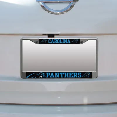 Carolina Panthers Small Over Large Mega License Plate Frame