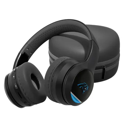 Carolina Panthers Stripe Design Wireless Bluetooth Headphones With Case