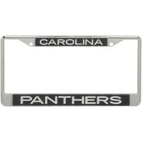 Carolina Panthers Team Silver Glitter Metal Frame - Black/White