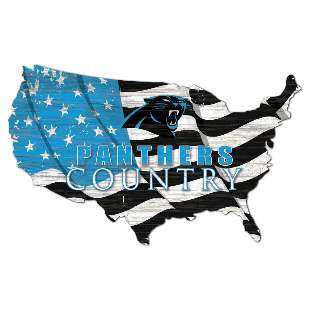 Lids Carolina Panthers USA Flag Cutout Sign