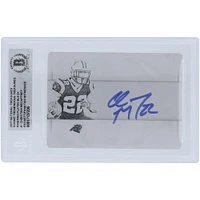 Christian McCaffrey Carolina Panthers Autographed 2017 Panini National Treasures Rookie Tremendous Treasures Black Printing Plate #1 #1/1 Beckett Fanatics Witnessed Authenticated Rookie Card 