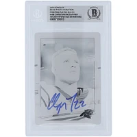 Christian McCaffrey Carolina Panthers Autographed 2020 Panini Donruss Black Printing Plate Photo Variation #48 #1/1 Beckett Fanatics Witnessed Authenticated Card 