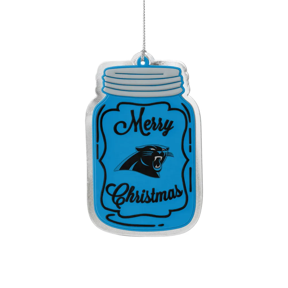 Lids Carolina Panthers FOCO Flat Mason Jar Ornament