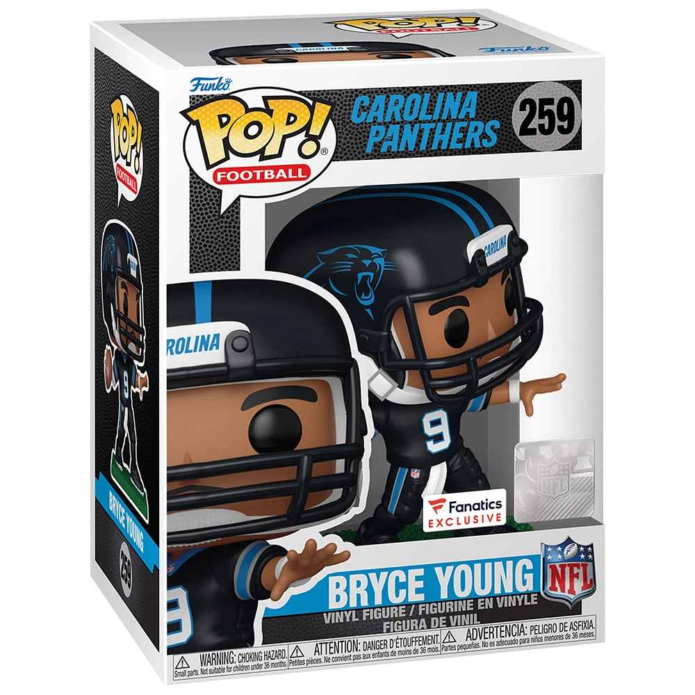 Figurine en vinyle Funko Bryce Young Carolina Panthers #259 Pop! - Exclusivité Fanatics