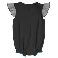 Girls Newborn & Infant Black/Heathered Gray Carolina Panthers All The Love Bodysuit Bib Booties Set