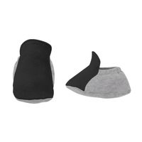 Girls Newborn & Infant Black/Heathered Gray Carolina Panthers All The Love Bodysuit Bib Booties Set