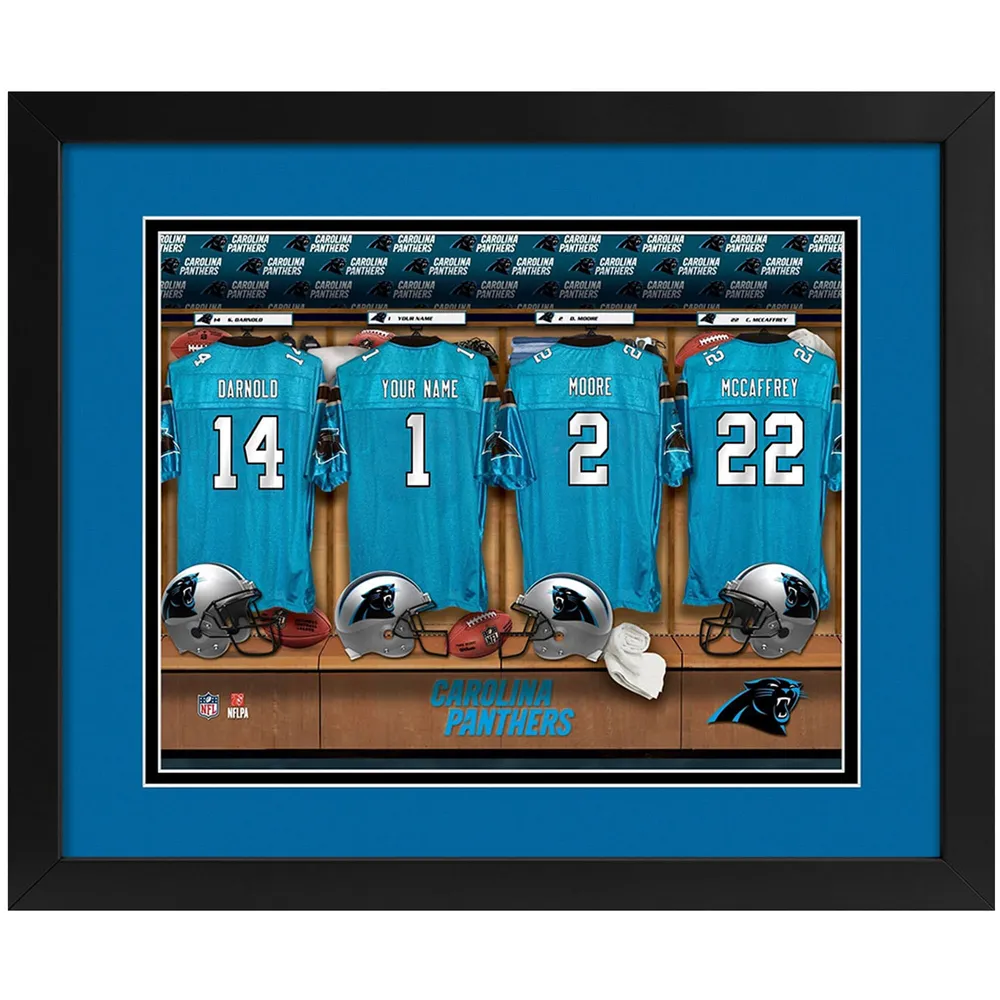 Lids Carolina Panthers Imperial 14 x 18 Custom Print Locker Room