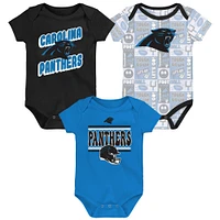 Ensemble de trois bodies pour bébé Carolina Panthers Play Day