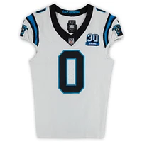 Ja'Tavion Sanders Carolina Panthers Game-Used #0 White Nike Jersey vs. Las Vegas Raiders on September 22, 2024