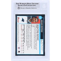 Julius Peppers Carolina Panthers Autographed 2002 Bowman #144 Beckett Fanatics Witnessed Authenticated Rookie Card