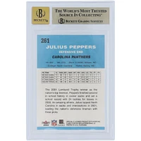 Julius Peppers Carolina Panthers Autographed 2002 Fleer Tradition #261 Beckett Fanatics Witnessed Authenticated 9.5/10 Rookie Card