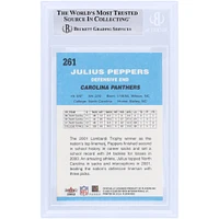 Julius Peppers Carolina Panthers Autographed 2002 Fleer Tradition #261 Beckett Fanatics Witnessed Authenticated Rookie Card