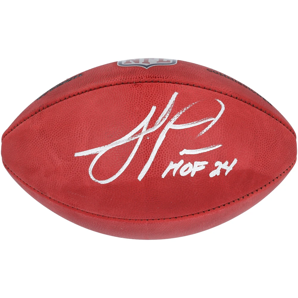 Julius Peppers Carolina Panthers Autographed Full Color Duke Football with "HOF 24" Inscription