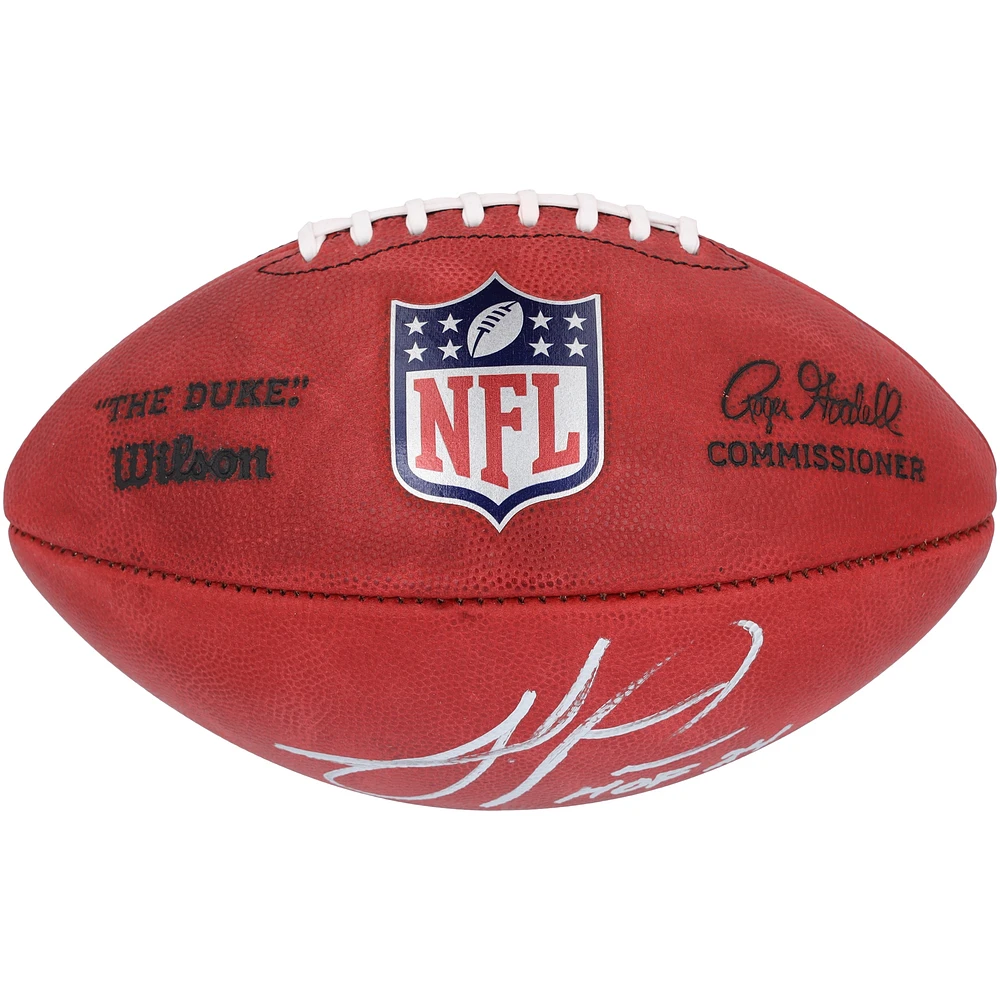 Julius Peppers Carolina Panthers Autographed Full Color Duke Football with "HOF 24" Inscription