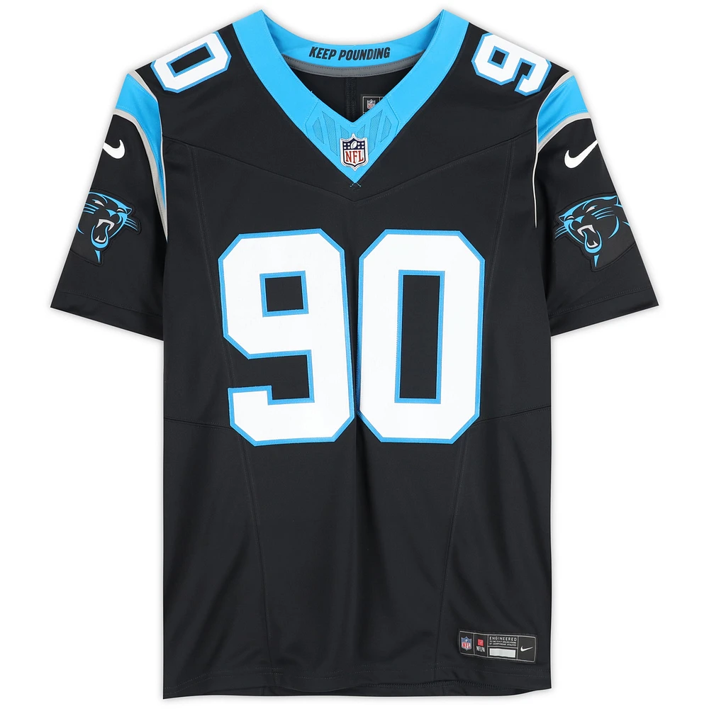 Julius Peppers Carolina Panthers Autographed Nike Limited Black Authentic Jersey