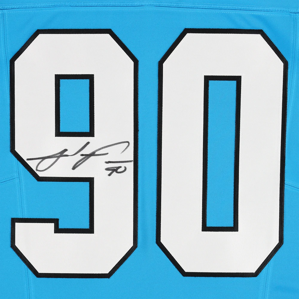 Julius Peppers Carolina Panthers Autographed Nike Limited Blue Alternate Authentic Jersey