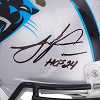 Julius Peppers Carolina Panthers Autographed Riddell Speed Authentic Helmet with "HOF 24" Inscription