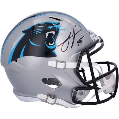 Julius Peppers Carolina Panthers Autographed Riddell Speed Replica Helmet