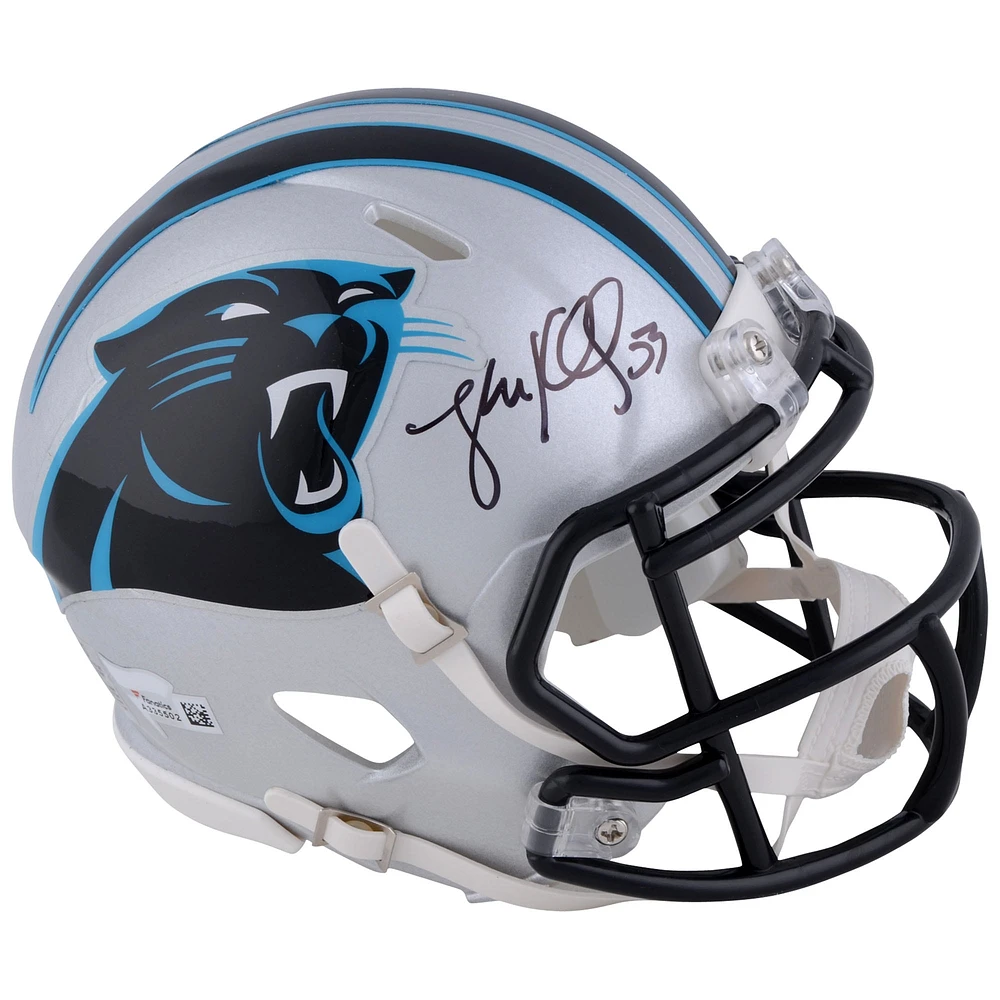 Luke Kuechly Carolina Panthers Autographed Riddell Speed Mini Helmet