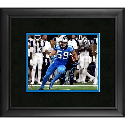 Luke Kuechly Carolina Panthers Framed Autographed 8" x 10" Color Rush Photograph
