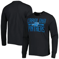 T-shirt à manches longues pour homme '47 Black Carolina Panthers Brand Wide Out Franklin