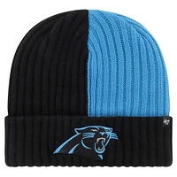 Men's '47 Black Carolina Panthers Fracture Cuffed Knit Hat