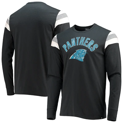 Carolina Panthers '47 Franklin Rooted Long Sleeve T-Shirt - Black