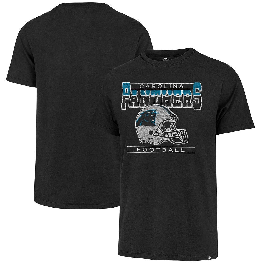 T-shirt '47 Black Carolina Panthers Gridiron Classics Time Lock Franklin pour homme