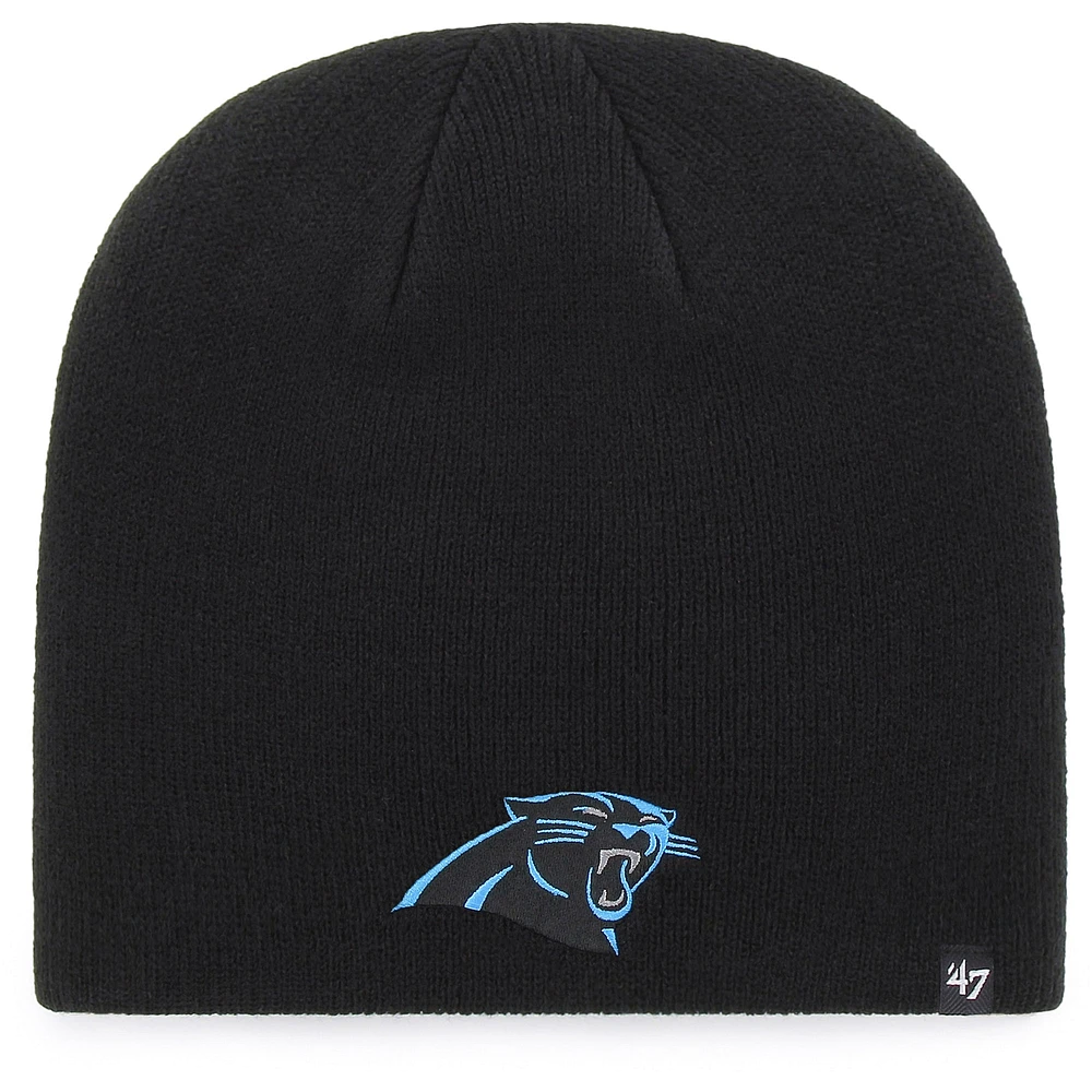 Men's '47 Black Carolina Panthers Primary Logo Knit Beanie