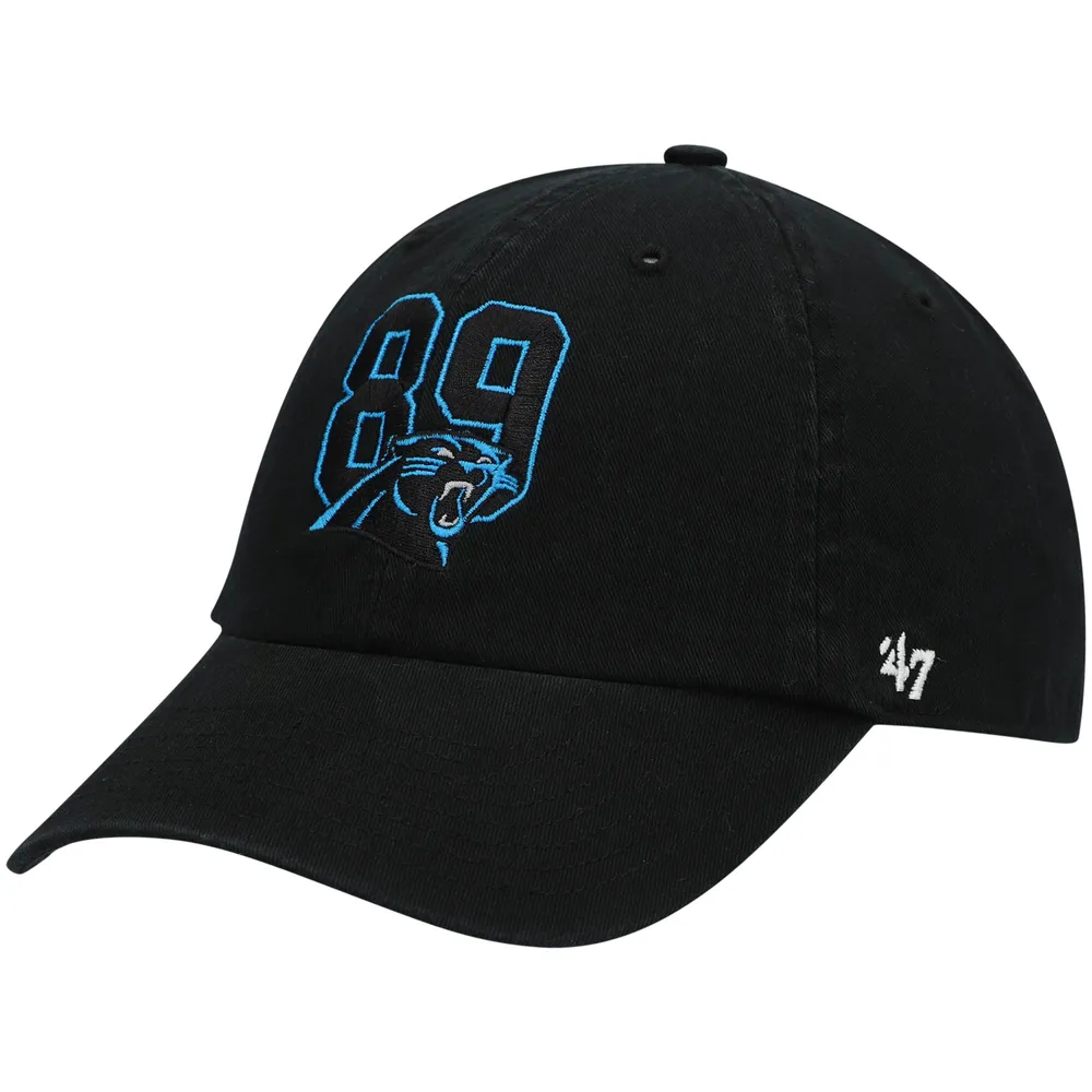 Lids Carolina Panthers '47 Steve Smith Sr. Clean Up Adjustable Hat - Black