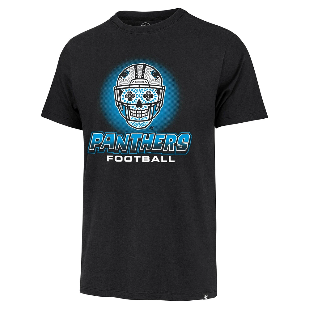 T-shirt Sugar Skull '47 pour hommes, Black Carolina Panthers