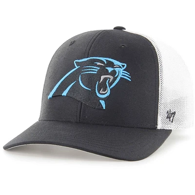 Casquette stretch '47 Black Carolina Panthers Trophy Trucker pour homme