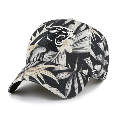 Casquette réglable '47 Black Carolina Panthers Tropicalia Clean Up pour hommes