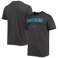 T-shirt '47 Charcoal Carolina Panthers Dark Ops Super Rival pour homme