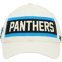 Casquette ajustable '47 Cream Carolina Panthers Crossroad MVP pour homme