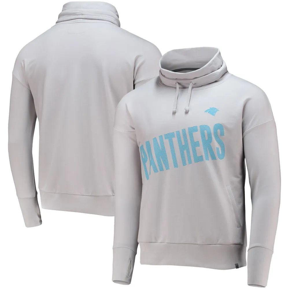 Men's Antigua White Carolina Panthers Logo Victory Pullover Hoodie