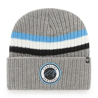 Men's '47  Gray Carolina Panthers Highline Cuffed Knit Hat