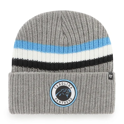 Bonnet en tricot gris à revers pour hommes '47 Carolina Panthers Highline