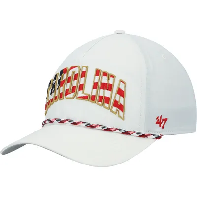 Carolina Panthers '47 Hitch Stars and Stripes Trucker Adjustable Hat - White