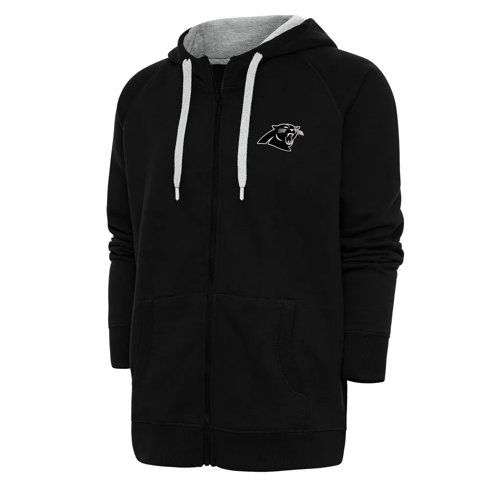 Lids Carolina Panthers Antigua Metallic Logo Victory Full-Zip Hoodie