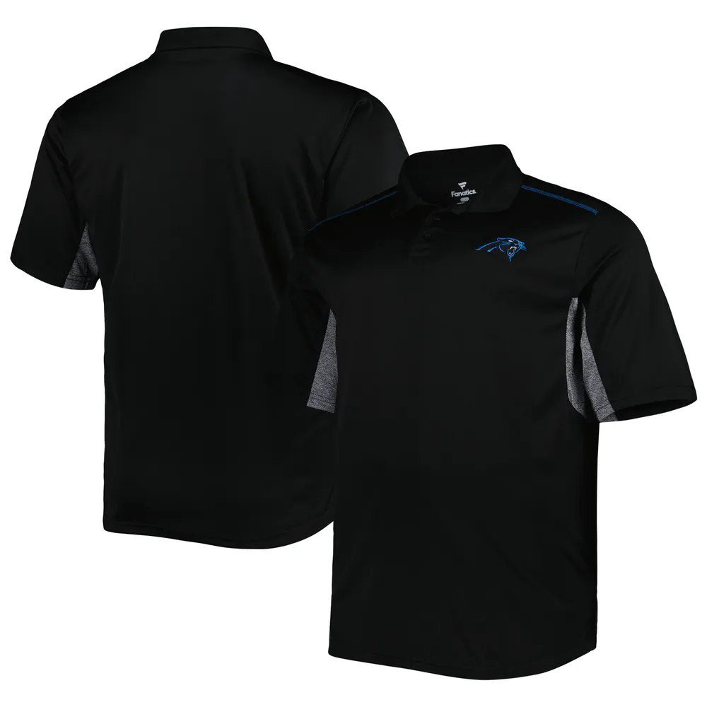 Lids Carolina Panthers Big & Tall Team Color Polo - Black