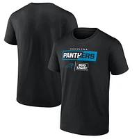 T-shirt noir des Panthers de la Caroline pour hommes NFL x Bud Light