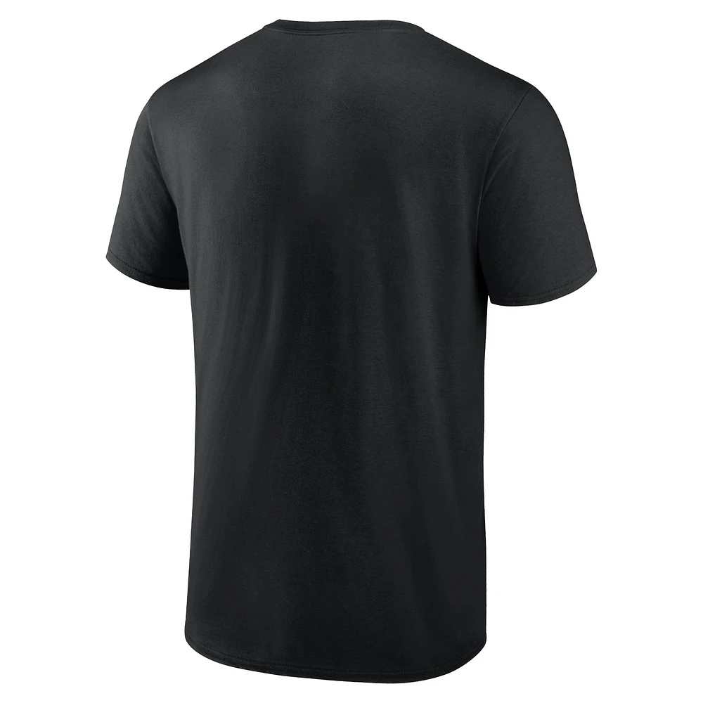 T-shirt noir des Panthers de la Caroline pour hommes NFL x Bud Light