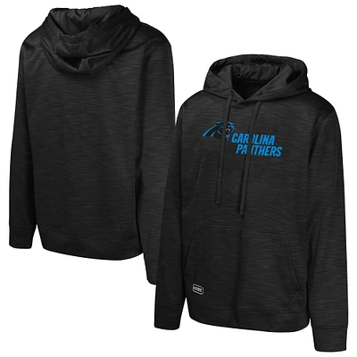 Sweat à capuche en polaire noir Carolina Panthers Streak pour homme