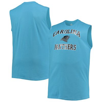 Men's Blue Carolina Panthers Big & Tall Muscle Tank Top