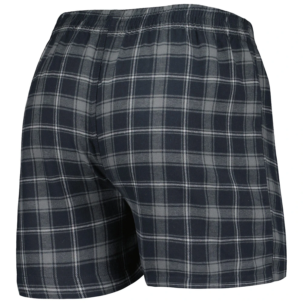 Boxer en flanelle pour homme Concepts Sport Charcoal/Gris Carolina Panthers Ledger