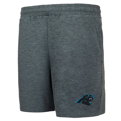 Short en polaire Concepts Sport Charcoal Carolina Panthers Powerplay pour hommes